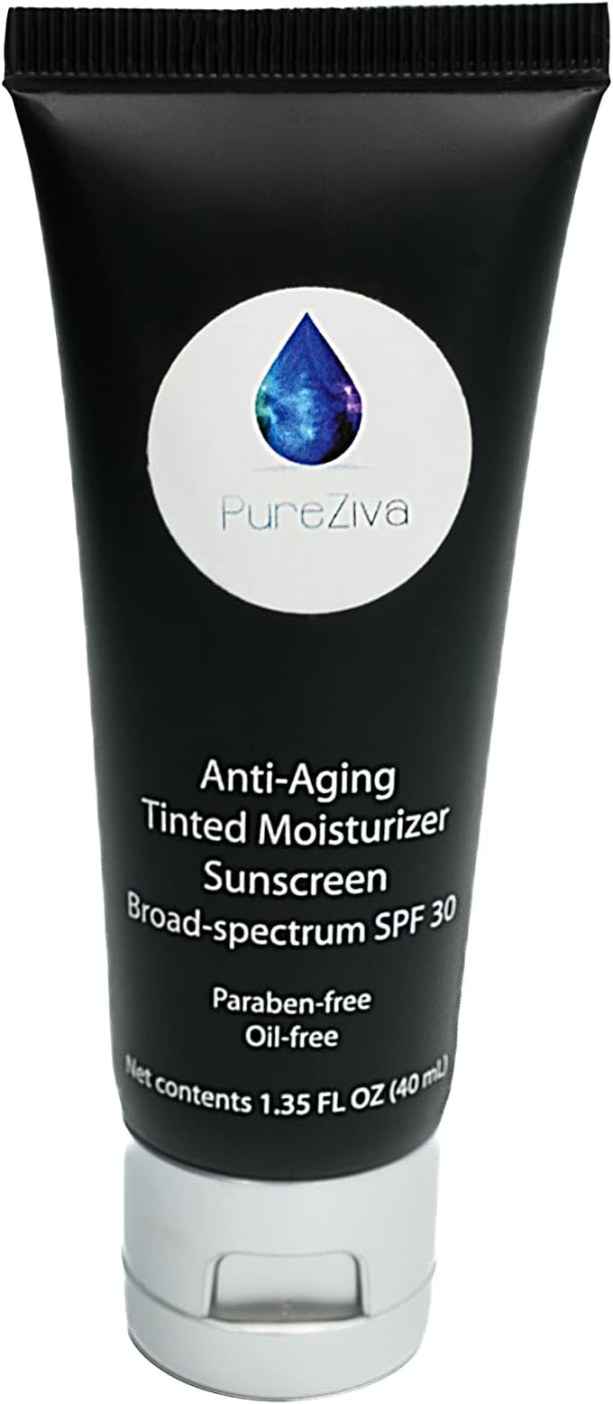 Deep Dark Shade Anti Aging Lightweight Tinted Moisturizer Sheer Coverage Foundation, Broad Spectrum Sunscreen SPF 30, Paraben, Oil, Cruelty & Gluten Free, No Animal Testing