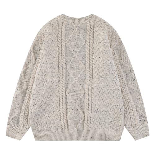 Aelfric Eden Women Solid Sweater Crew Neck Long Sleeve Knit Sweater Oversized Pullover Sweater2