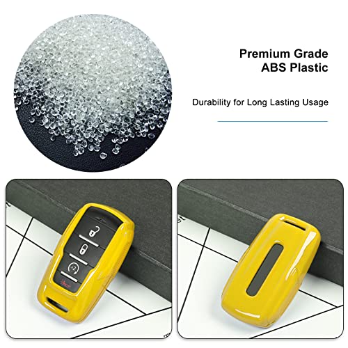 Image of Key Fob Case Cover Key Bag Holder Protection Shell Accessories for Dodge RAM 2018-2026,Yellow