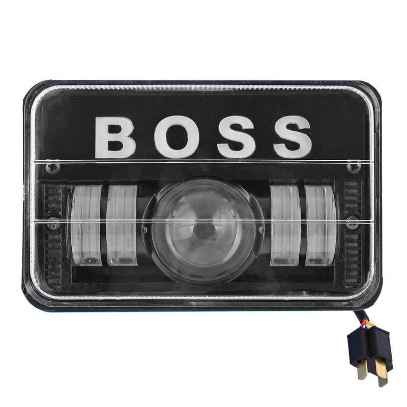 Image of AllExtreme 4 LED BOSS Headlight 50W 1 Projectorlamp DRL Light with Heat Dissipation Bright Beam Compatible with Splendor Bike Motorcycle