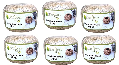 GARDEN KING Natural Jute Rope (Set of 6, 120 Meter, 2 Ply)