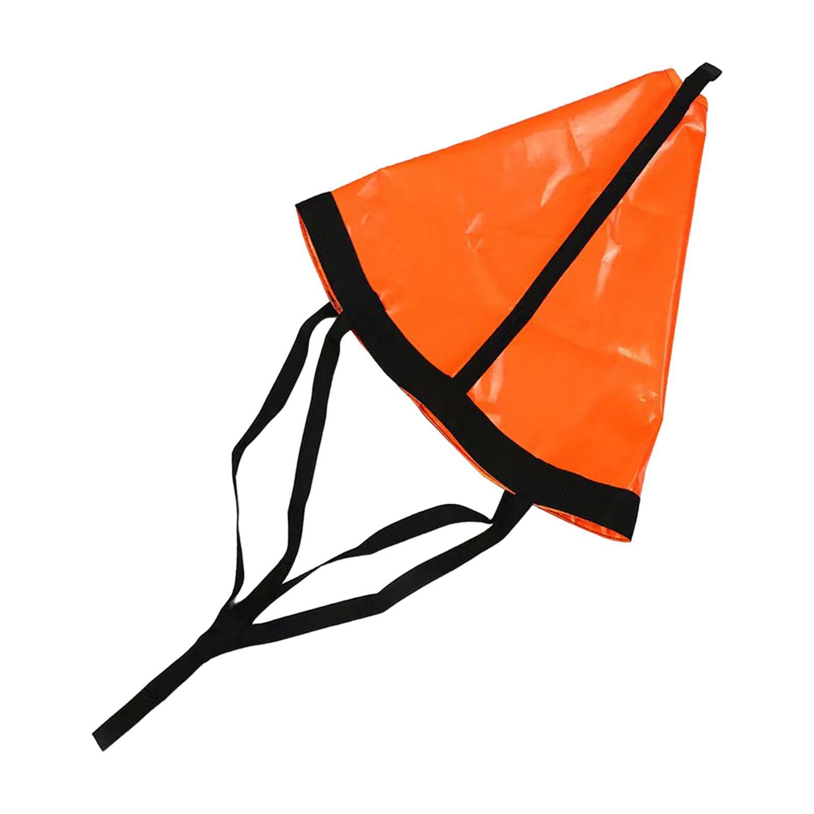 Ancora galleggiante versatile con freno a calzino per barche da pesca, canoa, barche a motore, o kayak. L'ancora galleggiante è realizzata in resistente tessuto di PVC