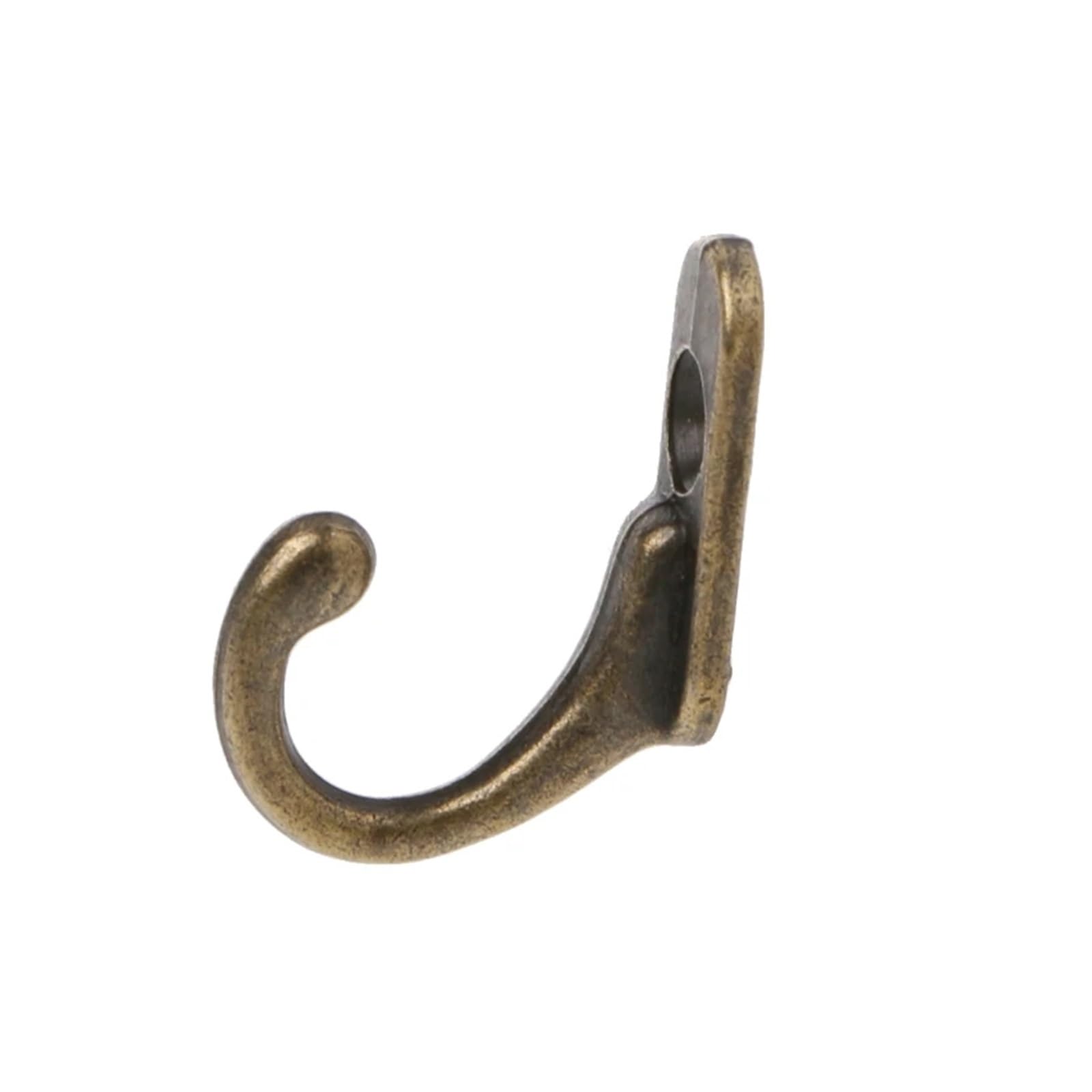 20 Stück Kleiderhaken aus Zinklegierung, Vintage-Bronze-Optik, Mehrzweck-Wandhaken, selbstklebende Türhaken, Lastenhaken, robust, for Bad und Küche