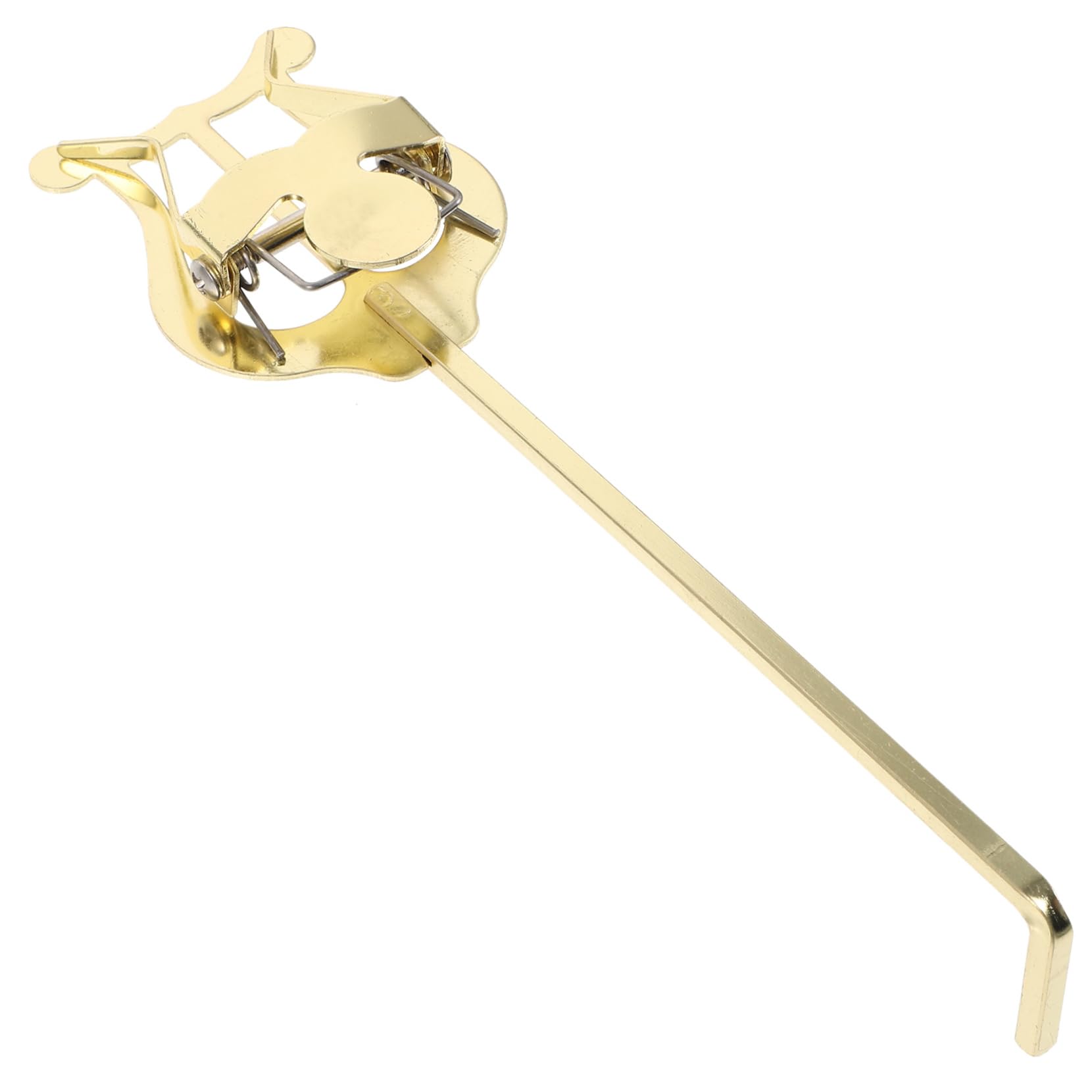 FAVOMOTO Trumpet Music Score Clip Holder Marching Band Lyre Clamp Sturdy Metal Music Sheet Holder Trumpet Accessory