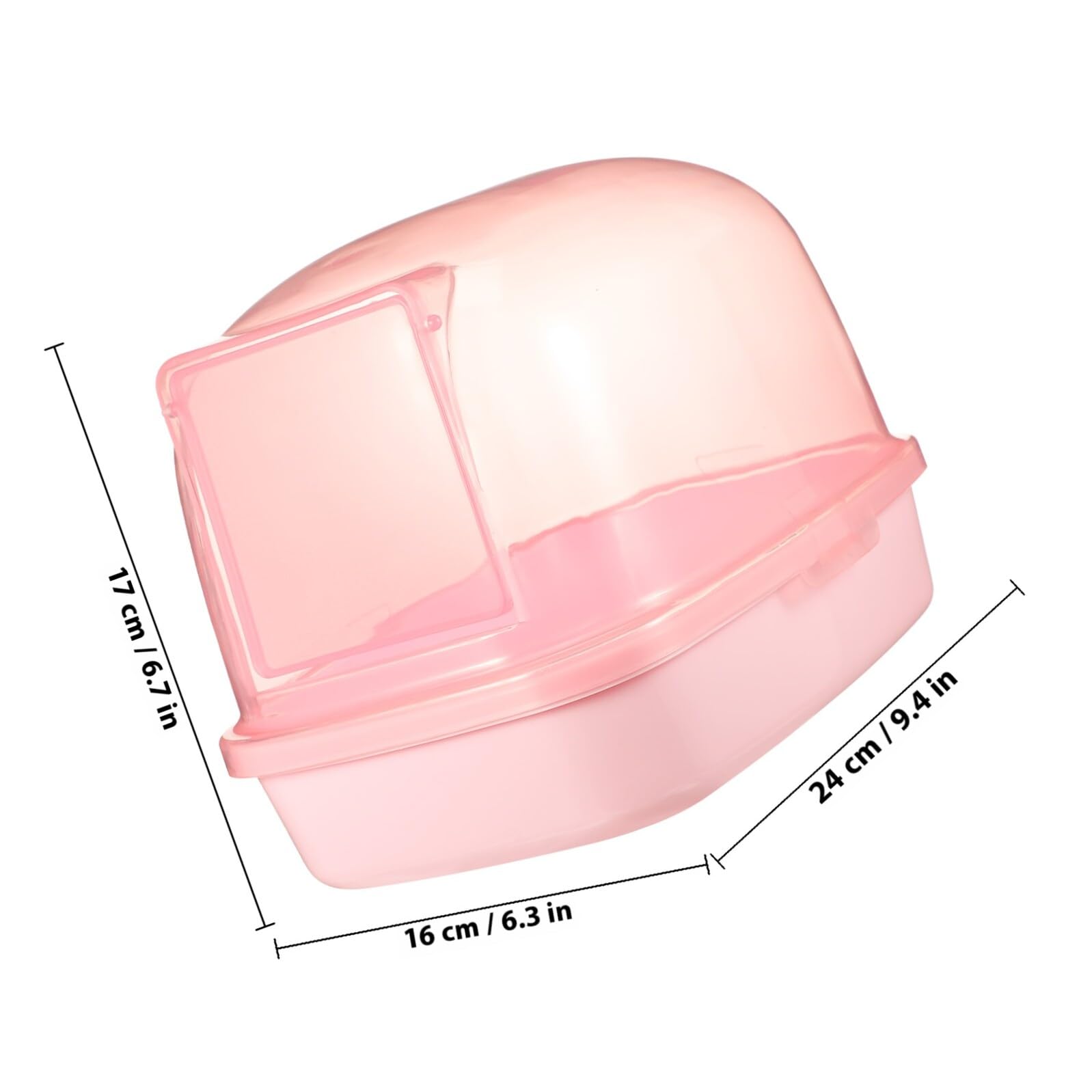 TOYANDONA Hamster Sandbecken aus Kunststoff für Zwerghamster und Chinchilla Hamster Sand Hamstertoilette fürs Käfig Schlichtes Design