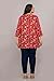 Fashion Zest Women’s Rayon Blue Short Kurti/Top/Tunic | Ultra Plus Size (8XL) | Formal & Office Wear | Stylish & Comfortable | CH223 (Red)