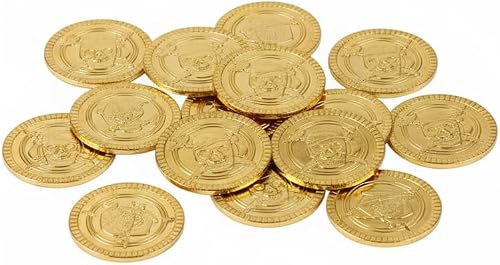 Pirate Novelty Coins – Gold Treasure Play Coins for Kids & Parties