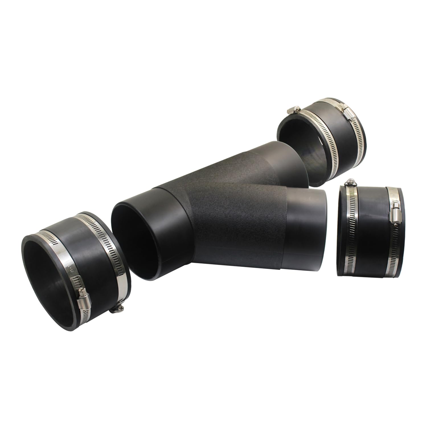 Dust Collector Hose y Fitting dust Collection Systems for Woodworking dust Extraction dust Hose y Connector Adapter 100 (with 3 Rubber Adapter)