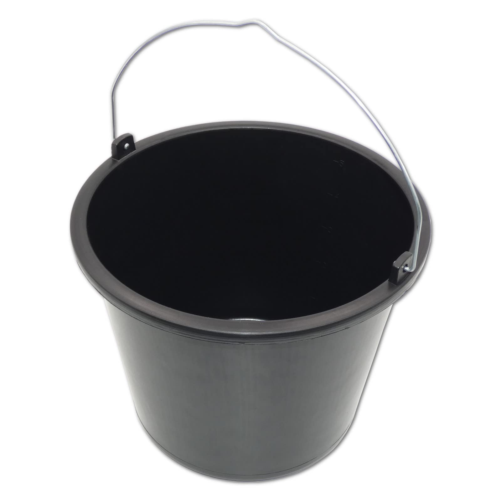 10 Stück DEWEPRO® Baueimer Set - 5 Liter Kunststoffeimer - extra Stabiler 5l Putzeimer mit Henkel und Skalierung