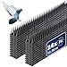 Produktbild KADAX 24 Stück Vogelabwehr Spikes, Kunststoff, 51x4x3,5 cm, 3-reihig, für Tauben, Katzen, Marder, Zaun, Balkon, Dach, Fensterbank, robust und wetterbeständig, frei zuschneidbar, Schwarz
