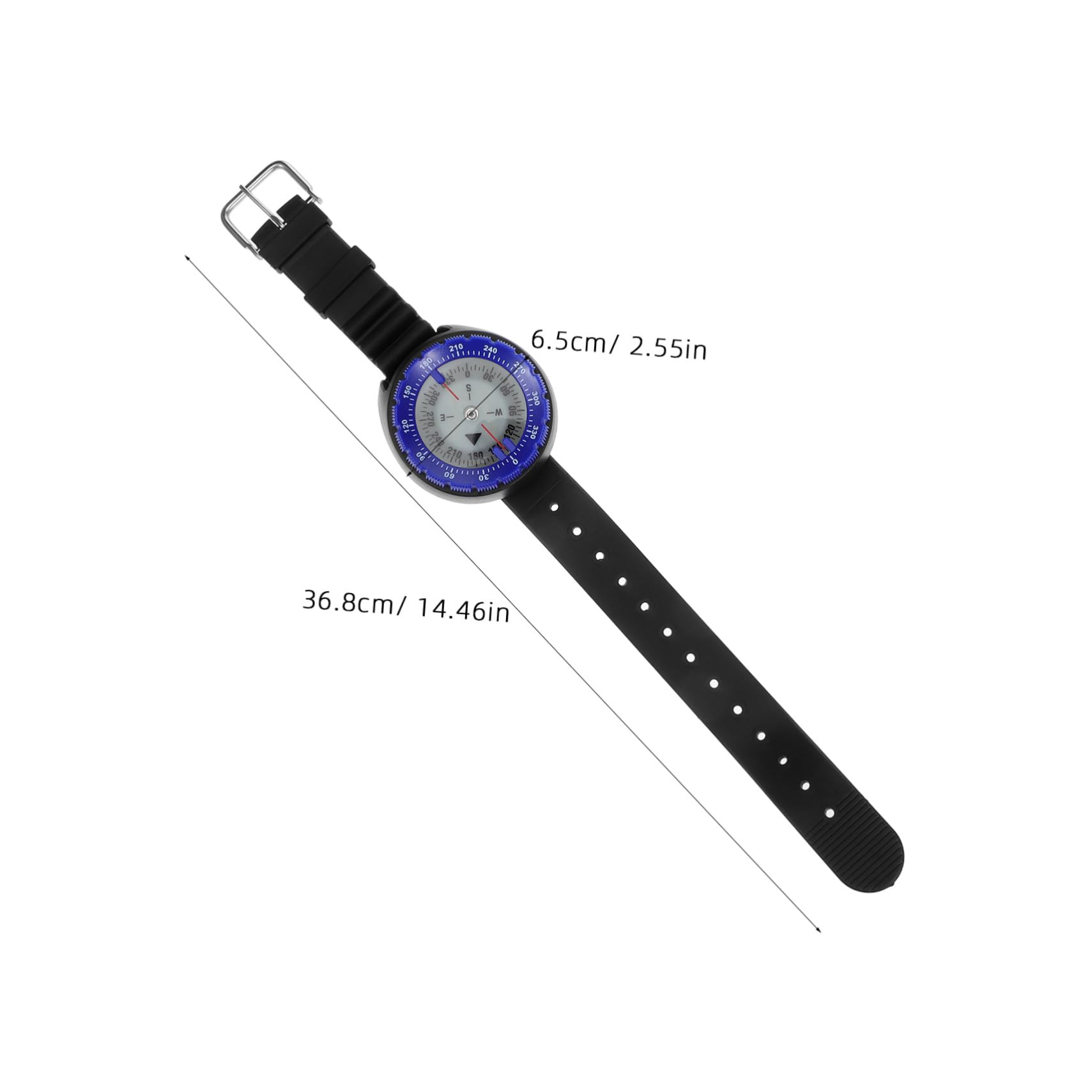 Zerodeko Brújula de Buceo para Hombre con Correa de Muñeca Herramienta de Navegación Compacta y Precisa para Senderismo Kayak y Supervivencia al Aire
