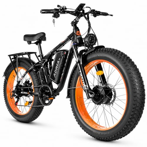 TUTTIO Adria26 5000W Dual Motor Ebike, 40-46MPH Electric Bik...