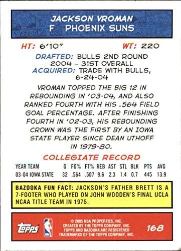 Miniatura 2 de 2004-05 Bazooka Gold #168 Jackson Vroman NBA Basketball Trading Card