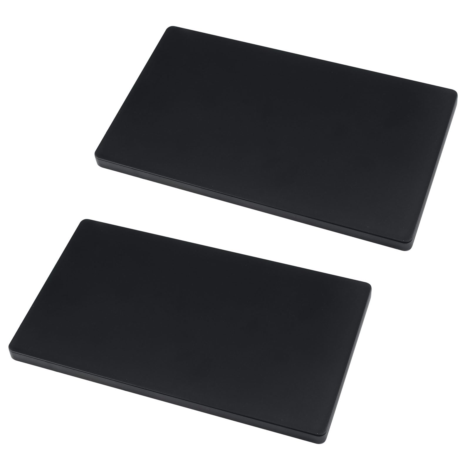 UFURMATE Black Blank Cover Wall Plate, 2PCS Plastic Screwless Wall Hole Plate 2-Gang Blank Device Outlet Cover Electrical Covers for Unused Outlets or Switches (189 * 110mm) — image 1
