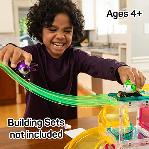 Squaregles Warmup Set (54 Piece) + Erggs Character Pack: Rox, Amethyst, Fluke & Watt, Magnetic Building Blocks, Kids Magnetic Tiles Stem Toys For Kids 4-12 Year Olds #TOP7