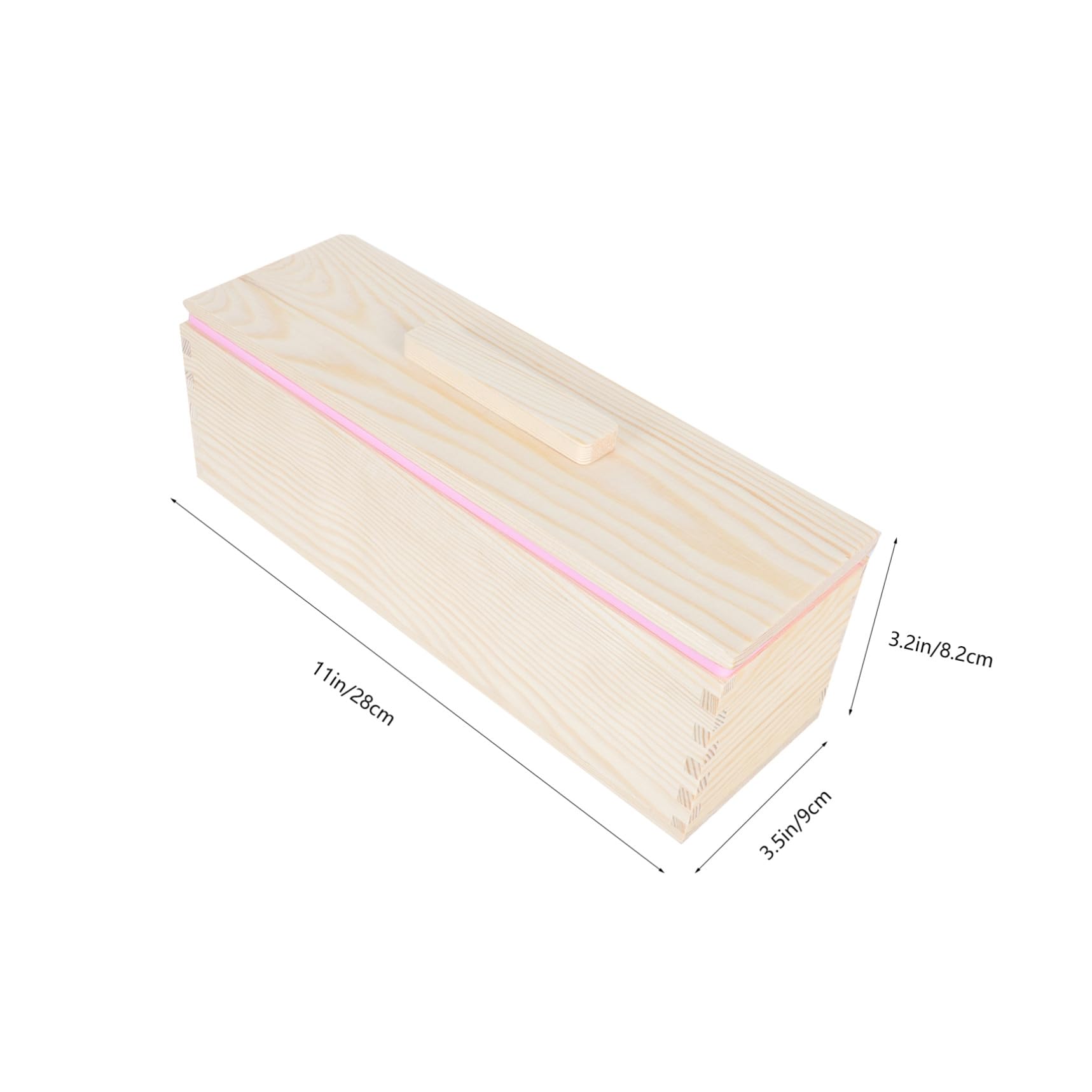 Brotbackform Holz mit Deckel Antihaft Toastbrot Backform Multifunktionale Holzform für Kuchen Sandwiches und Silikon Seifenform Backblech für Ofen und DIY Anwendungen