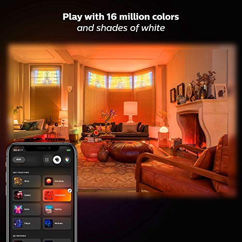 Philips Hue White And Color Ambiance Led Smart Light Bulb Starter Kit, 3 A19 Smart Bulbs & 1 Hue Hub (Works With Alexa, Apple Homekit & Google Assistant) #TOP1