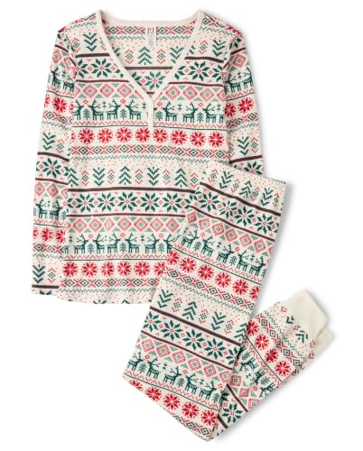 The Children's Place,Unisex Baby,Dad,Mom,and Kid,Holiday Matching Pajama Sets,Merryisle,X-Large