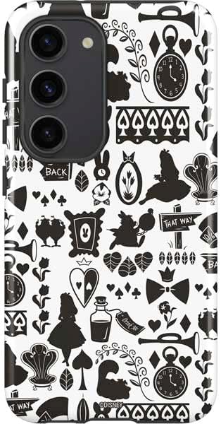 Skinit Pro Phone Case Compatible with Galaxy S23 - Officially Licensed Disney Alice in Wonderland (Animated) Mad Tea Party Design