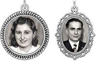 Vintage Set of 2 Bridal Wedding Bouquet Photo Charms Includes Photo Resizer Software