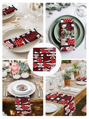 Servilletas de Tela Love Stripes Set x4 50.5x50.5 cm miniatura 6