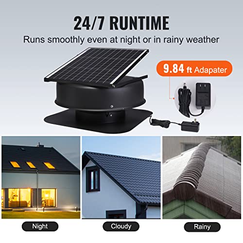 Vevor SOLAR ROOF VENT FAN 40 W Solar Attic Fan, 40 W thumb #3