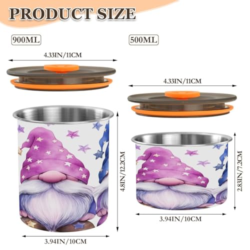 ATTX Contenedor de Café de Acero Inoxidable 900 ml miniatura 2