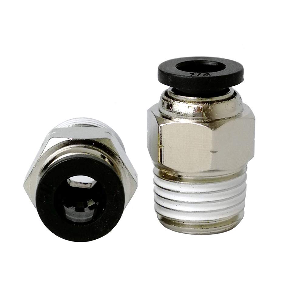 10 Pack Push to Connect Tube Fitting, Air Tool Fittings Straight Push
