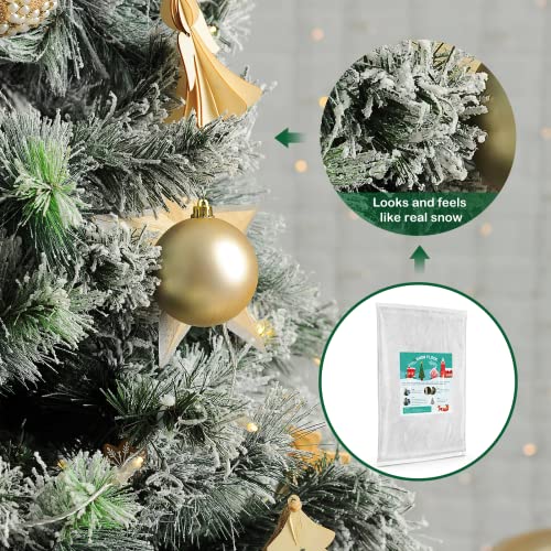 Time4Deals Instant Snow Powder 32 Ounces Fake Artificial Snow Flock Magic Snow Decorations Fake Snow For Crafts Xmas Tree Christmas Village Snow Globes Winter Displays Decor Indoor #TOP1