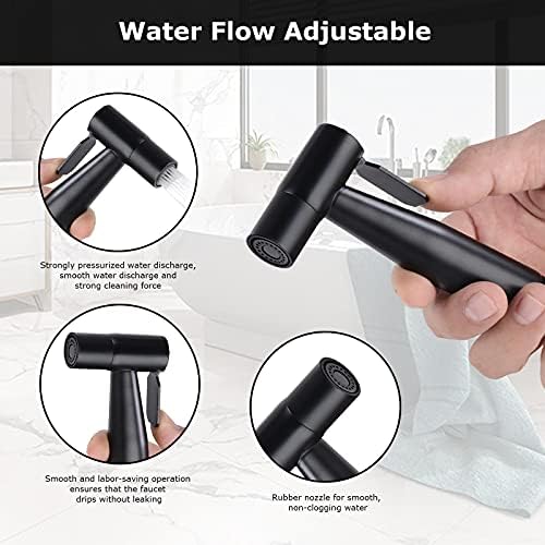 [LOSCHEN] Bidet Sprayer kit for Toilet,Hand Held Sprayer Shattaf Toilet Attachment Stainless Steel for Pet Bath/Personal Hygiene/Bathroom ,Easy to Install