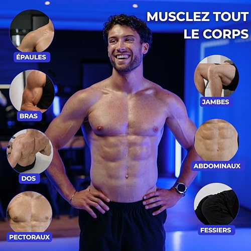 SMARTWORKOUT - Kit d’Élastiques de Musculation - 7 Bandes de Résistance Ajustable - Poignées, Sangles de Cheville, Ancrage de Porte, +150 Exercices, Programmes en Vidéo Inclus, Transportable – Image 5
