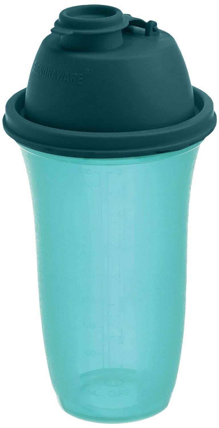 Signoraware Shake N Shake Shaker Bottle, 500ml, Forest Green, Polypropylene, Set of 1-image-16