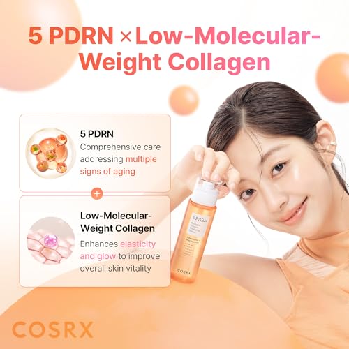 COSRX 5 PDRN Collagen Intense Vitalizing Serum - Korean Serum for Skin Firming & Glowing with Salmon DNA, Centella, Lactobacillus PDRN & Collagen, Korean Skin Care, Stocking Stuffers (3.38 fl.oz.) - Image 5