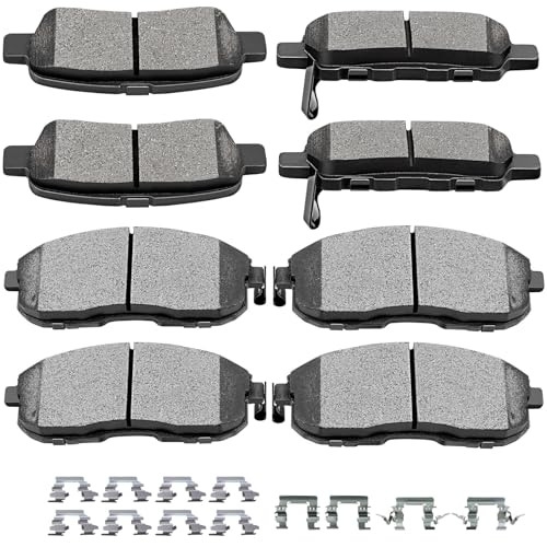 SCITOO D815 D905 Front Rear Ceramic Brake Pads Sets Fit For INFINITI For G35 2003-2005,For Nissan For 350Z 2003-2005 | For Altima 2007-2013 | For Juke 2011-2017 | For Sentra 2007-2012