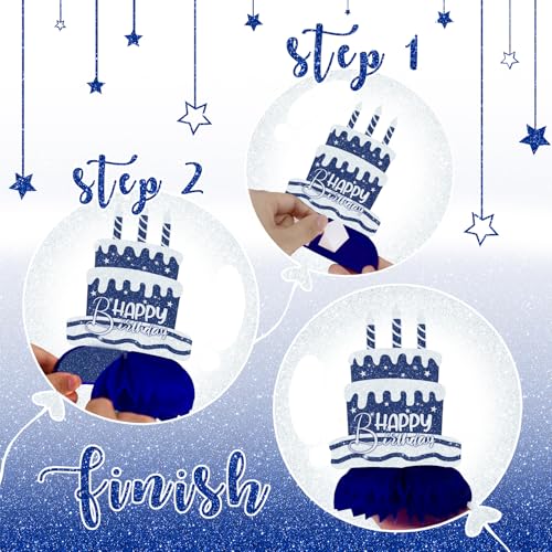 Elegantes decoraciones de mesa plata azul de panal de abeja, set de 12 piezas reutilizables 3