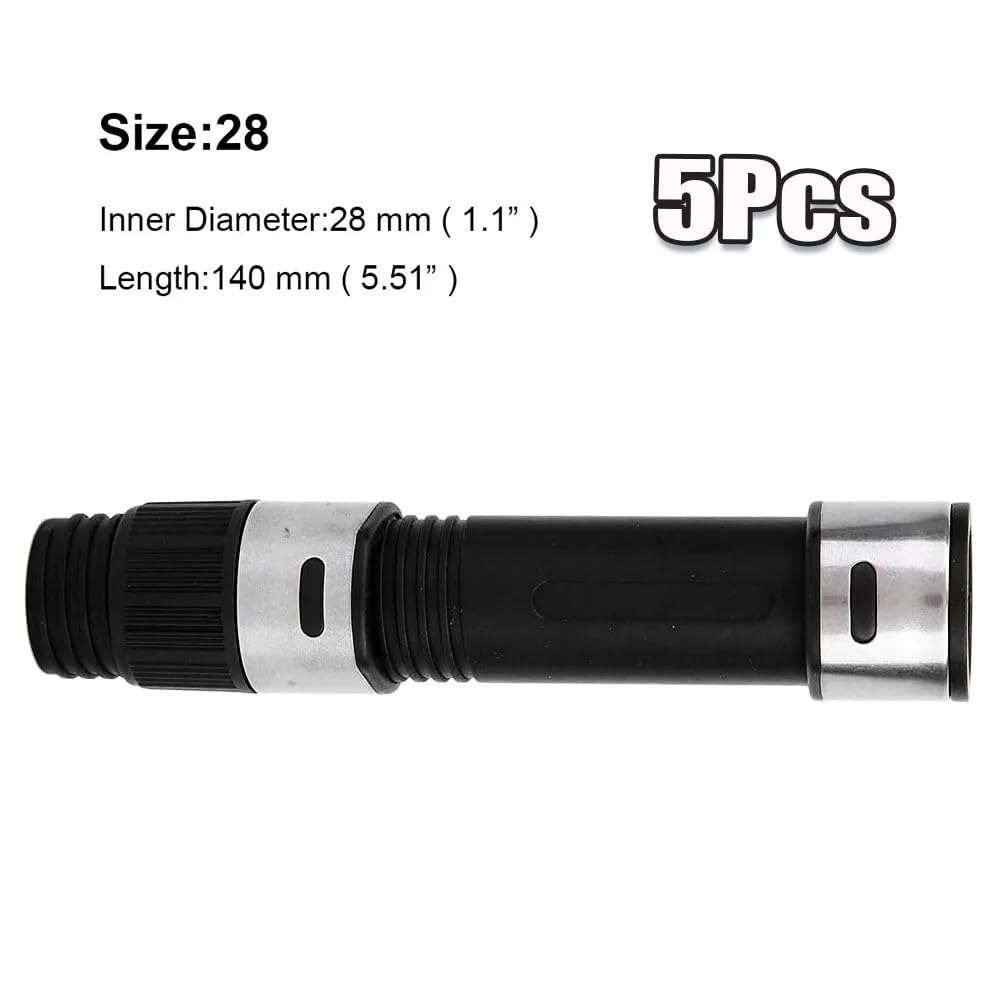 UCCKEYI 5Pcs Spinning Reel Seat 28#,28.2mm Long Nut Reel Seat Rod Building for Fishing Rod Handle Rod Building Fishing Reel