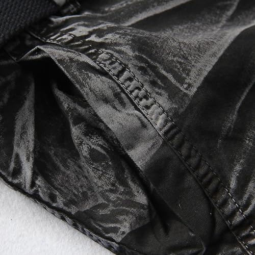 Pantalones cortos cargo de sarga talla 38 negros holgados con multibolsillos 2