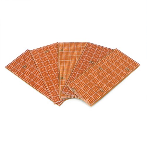 5 Pcs 6.5x14.5cm Stripboard Veroboard Uncut PCB Platine Single Side Circuit Board