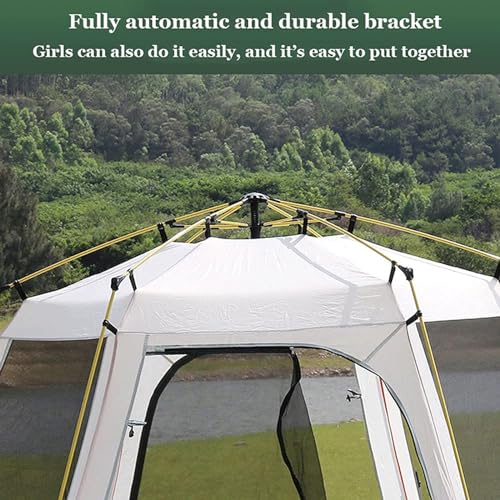 Carpa Familiar GERRIT Camping Instantánea Hexagonal 240x240x165cm miniatura 3