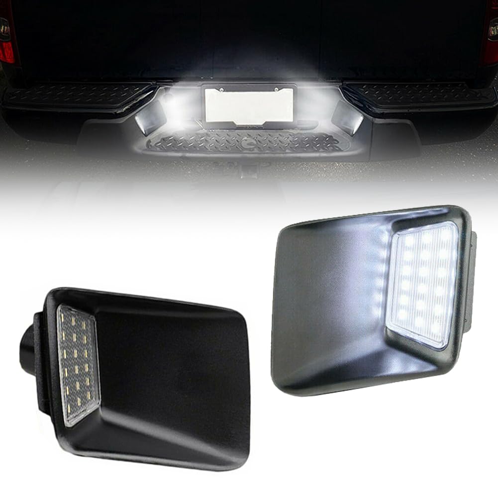 VANKUB LED License Plate Light for Colorado Canyon 2004-2012 Pickup Truck, Replace OEM# 20985454, 20985455 Led Rear Tag Lamp, 6000K White Lights, 2