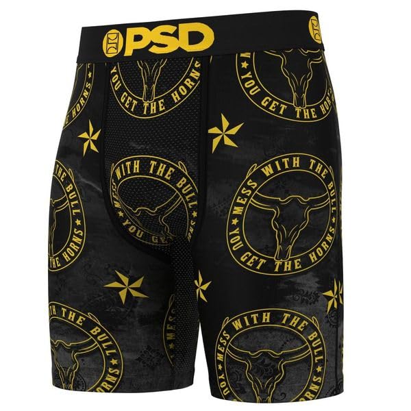 PSD Men's Western Print Boxer Briefs - 7 Inch Inseam Breathable and Supportive Men's Underwear3