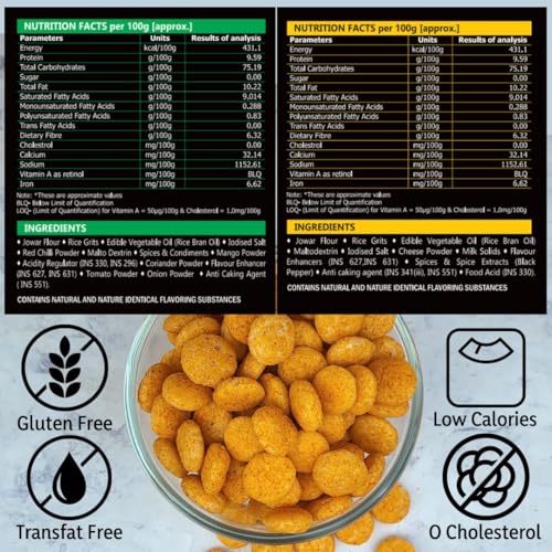 Image of Proseed Jowar Puffs (Peri Peri, Cheese & Spices) | 150g x 3 Packs (Total 450g) | Slow Roasted & 100% Veg | No Refined Flour, Sugar & Trans-Fat | Gluten Free | No Palm Oil | Healthy Millet Snacks