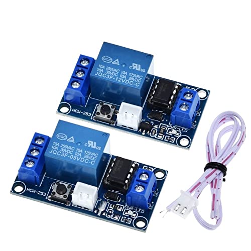 Interrupteur bistable 5V 12V à verrouillage automatique pour relais auto-lock - 2