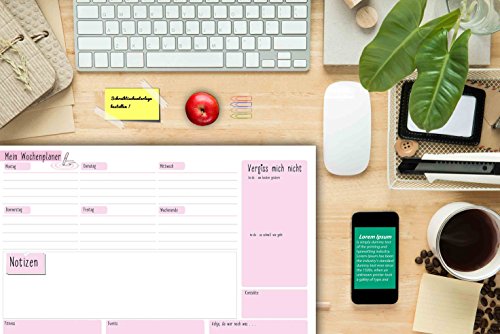 Sottomano da scrivania in carta a strappo con