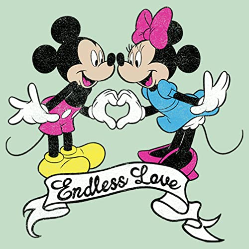 Disney Characters Endless Love Girl's Heather Crew Tee2