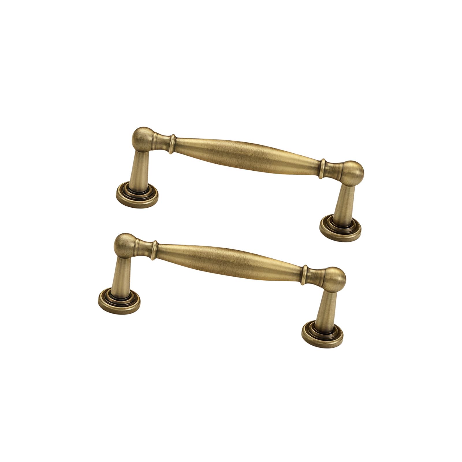 SHYYOULQE of 2 Metal Knobs Strong Metal Cupboard Pulls with Smooth Surfaces for Dressers & Cupboards in Classical Finish Old Bronze Drawer Pulls