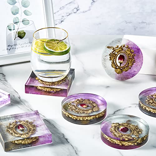 Piececircle PIECECIRCLE6007 8Pcs Resin Coaster Molds Set thumb #3