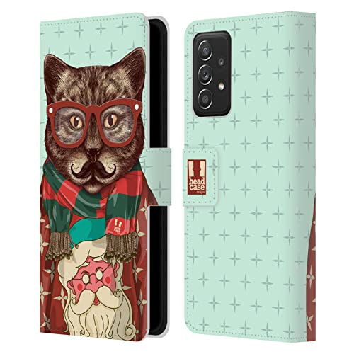 Housse portefeuille Galaxy A52 chat, idée cadeau originale et utile