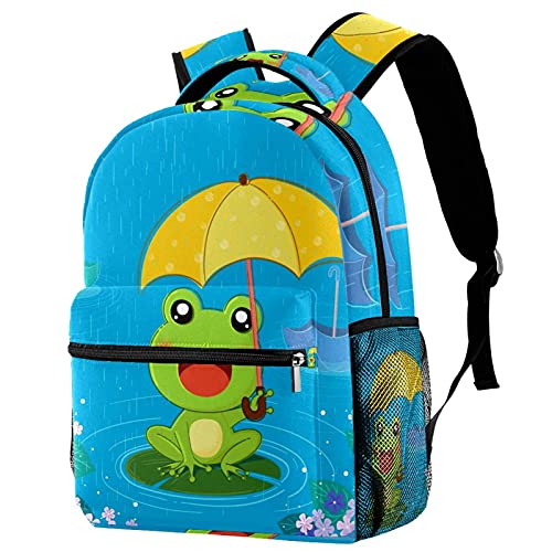 Sac à dos enfant grenouille fleur de pluie parfait pour sorties scolaires et voyages