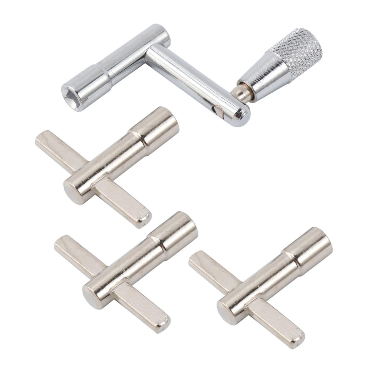 Toddmomy 4pcs Fast Loading Drum Key Wrench Durable Construction for Easy Replacement Essential Hand Drummer Accessory with Type and Type Keys